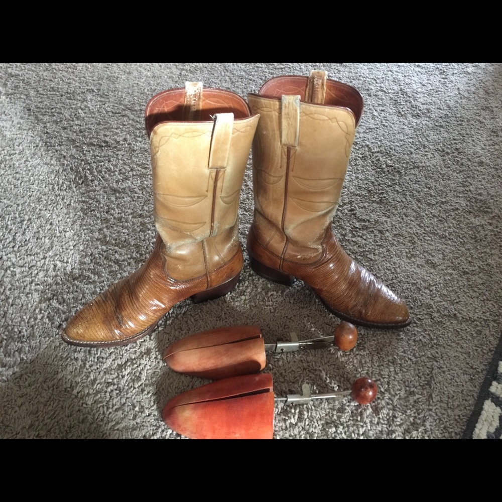 Lucchese lizard skin boots